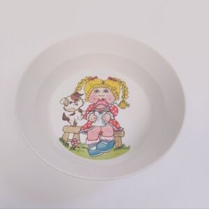 Vintage Cabbage Patch 1980s Melamine Baby Childrens Ice Cream Bowl 5 Inches